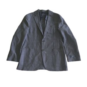 Brooks Brothers Navy Checkered Blazer